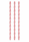 Candy Cane Straws - 9" Reusable Straws | Iced Coffee | Multi Compartment Drinks | Dirty Soda- Pack of 3